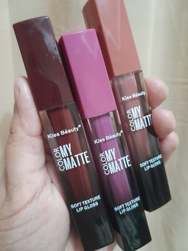 LIPGLOSS MATTE KISS BEAUTY DESCUENTO